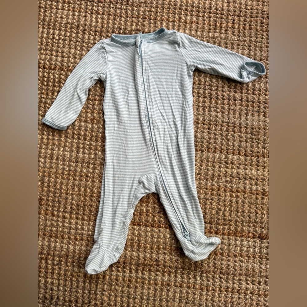 Carter's Gray Footie One Piece with Soft Fabric